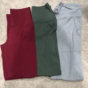3 pairs of Aerie leggings